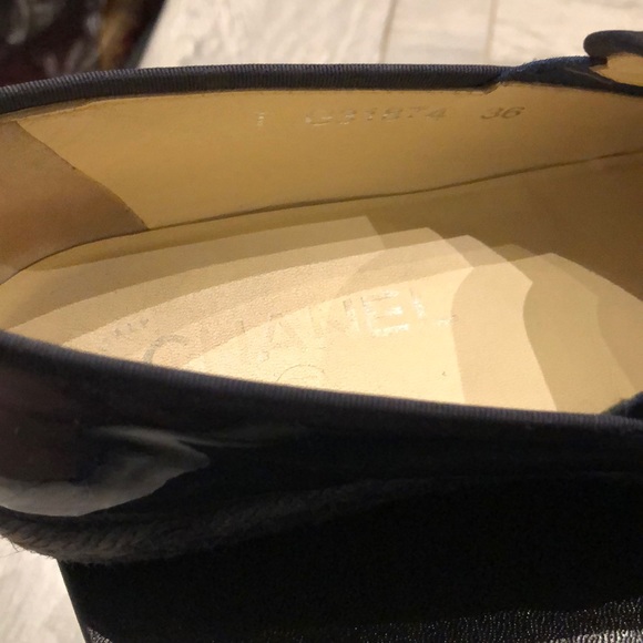 Authentic Chanel Navy Loafer - Picture 4 of 9